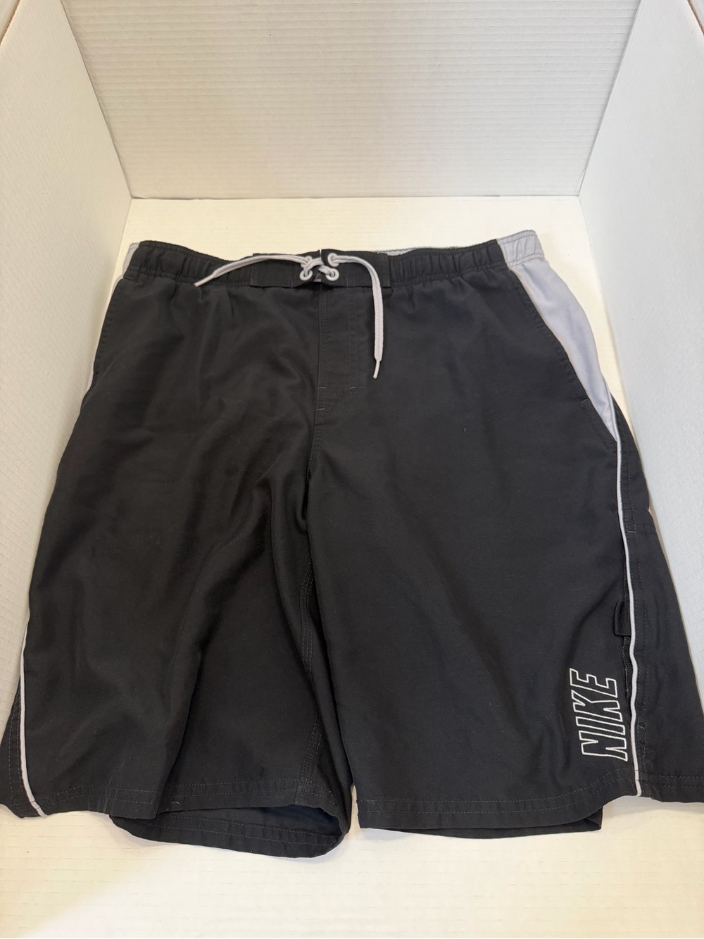 Nike Black Shorts with Light Gray Waistband